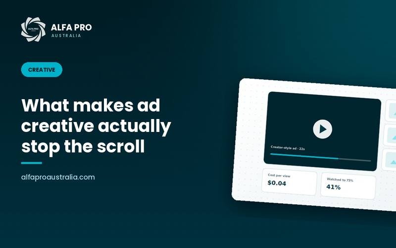 What makes ad creative actually stop the scroll