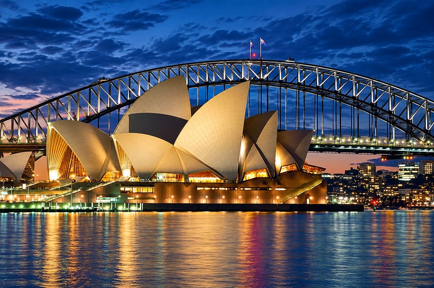 Sydney Harbour at dusk